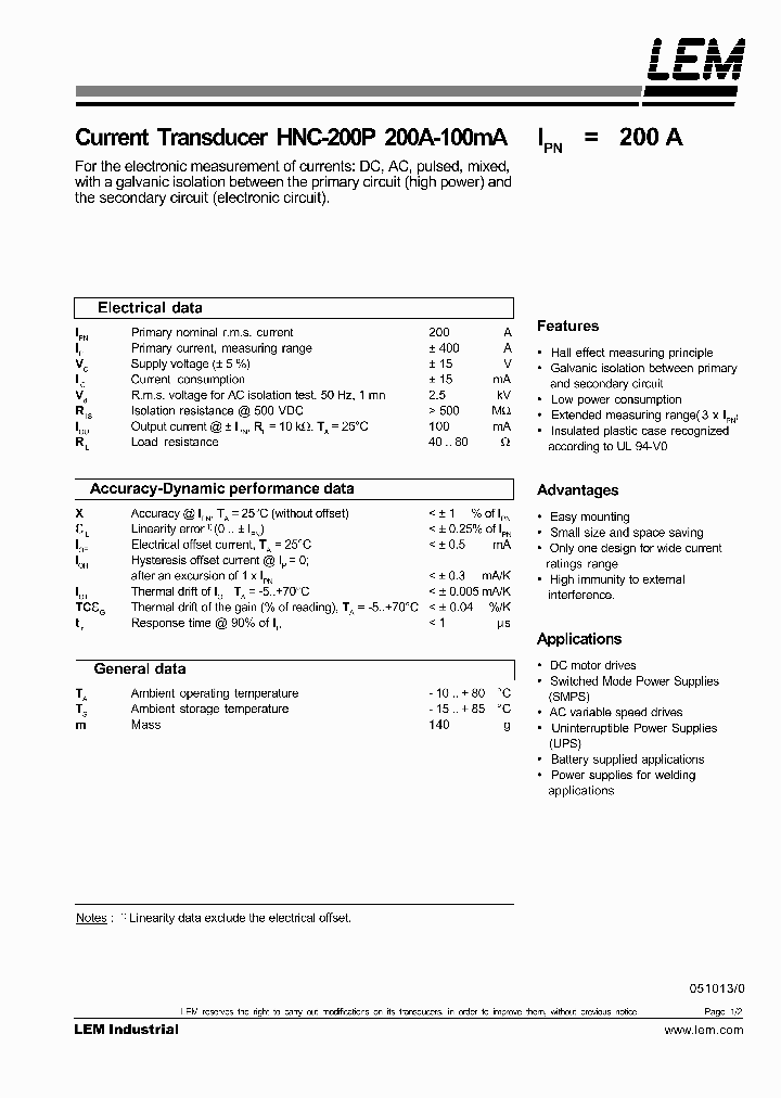 HNC-200P05_701259.PDF Datasheet