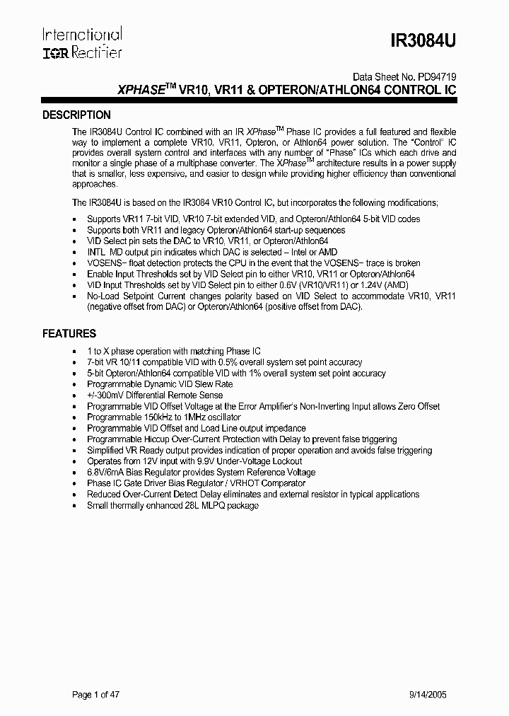 IR3084U_700166.PDF Datasheet