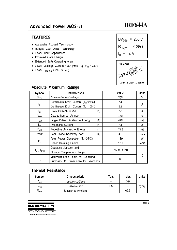 IRF644A_755983.PDF Datasheet