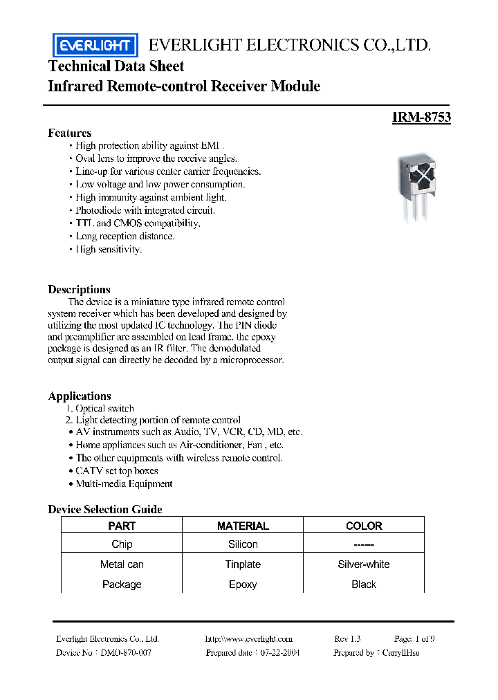 IRM-8753_728879.PDF Datasheet