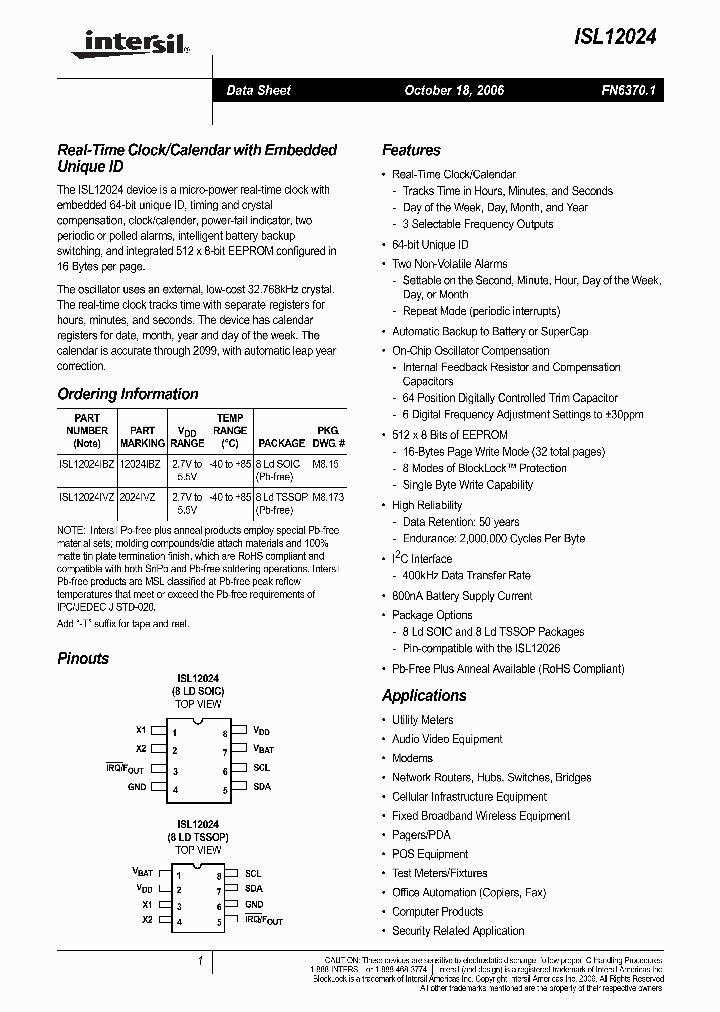 ISL12024_716302.PDF Datasheet