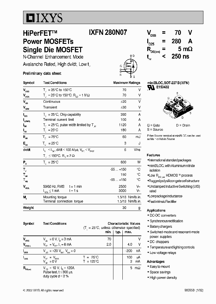 IXFN280N07_858134.PDF Datasheet