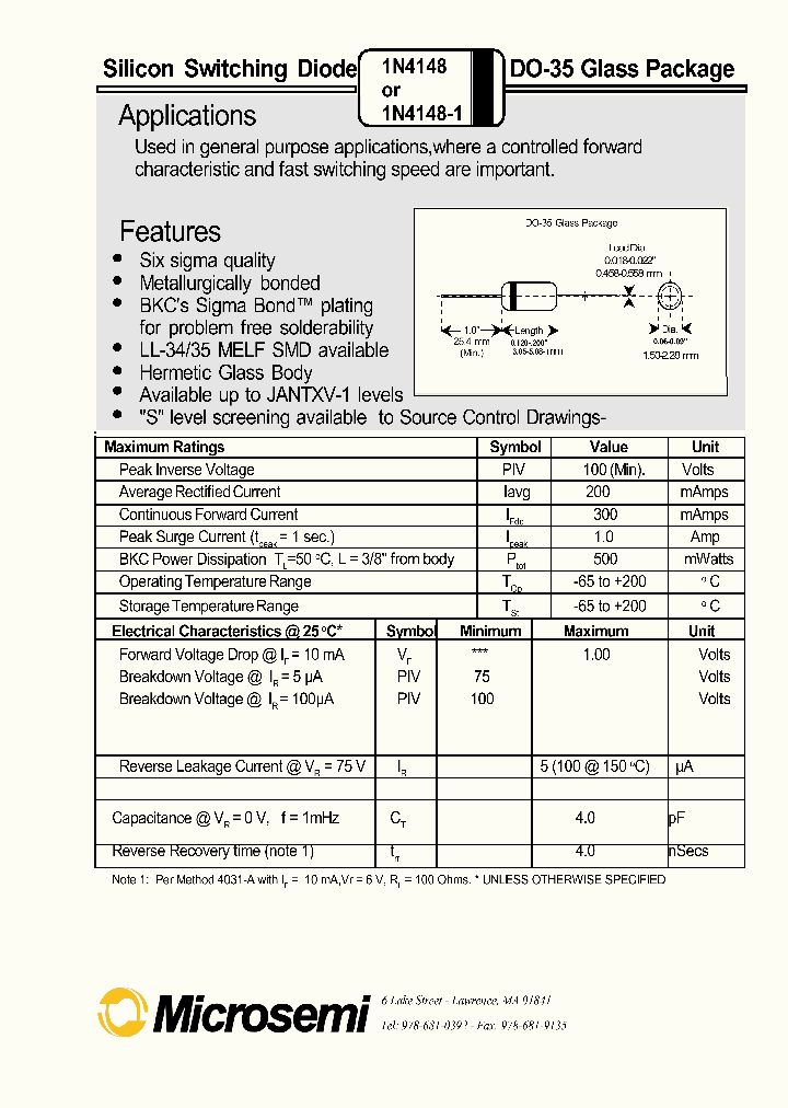 JANTX1N4148-1_859348.PDF Datasheet