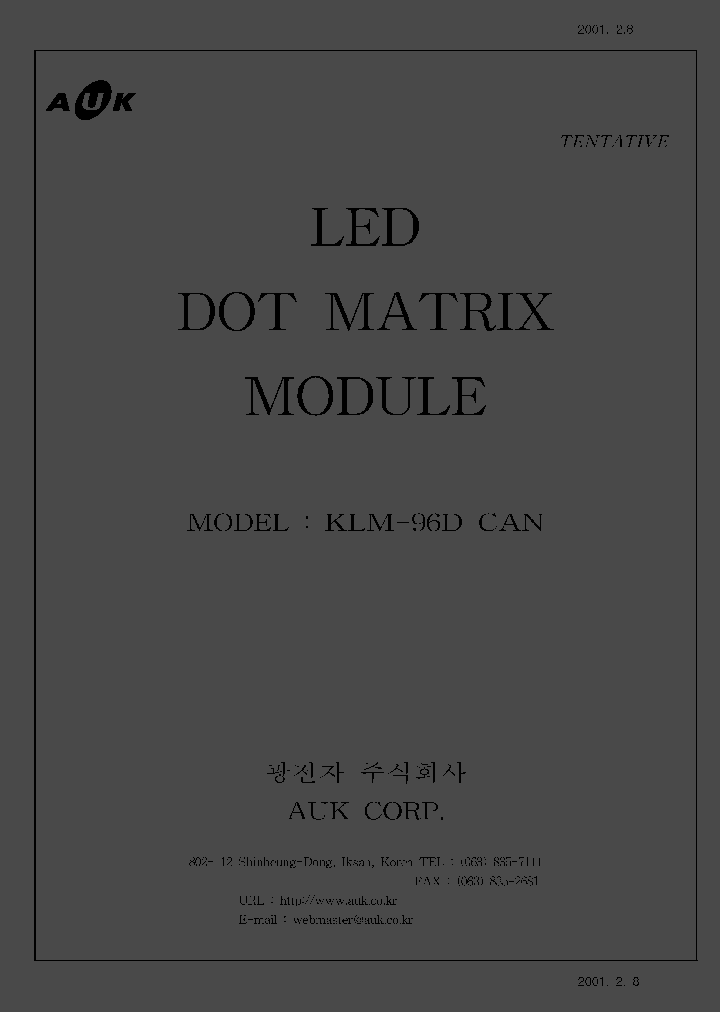 KLM-96_806024.PDF Datasheet