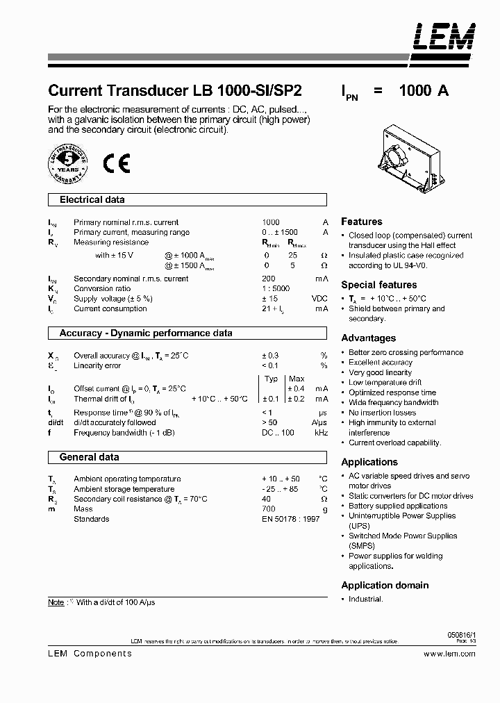 LB1000-SP2_700835.PDF Datasheet