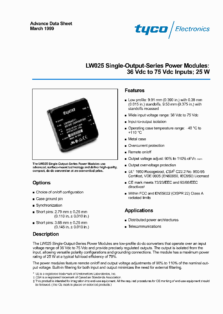 LW025_872961.PDF Datasheet