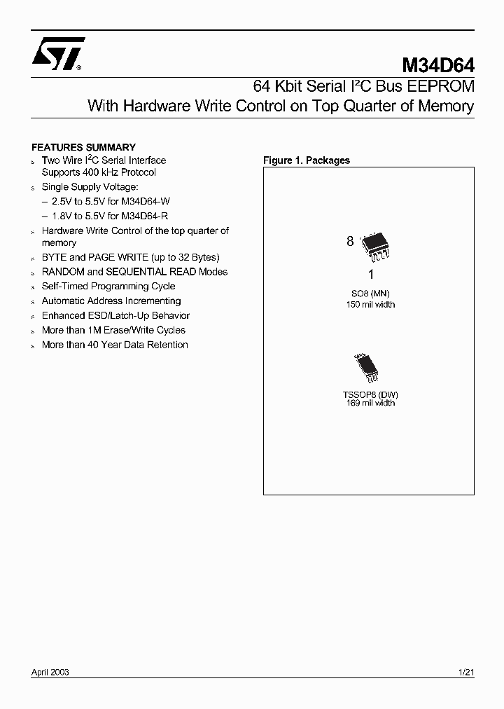 M34D64-WMN6T_651978.PDF Datasheet