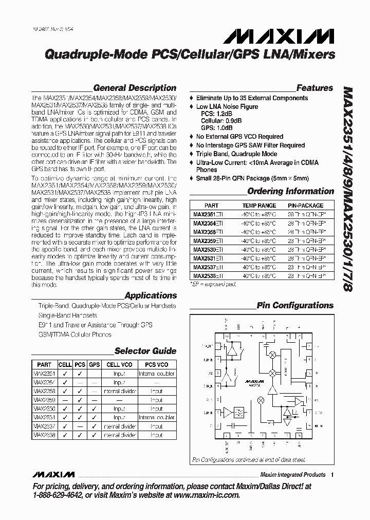 MAX2530ETI_862009.PDF Datasheet