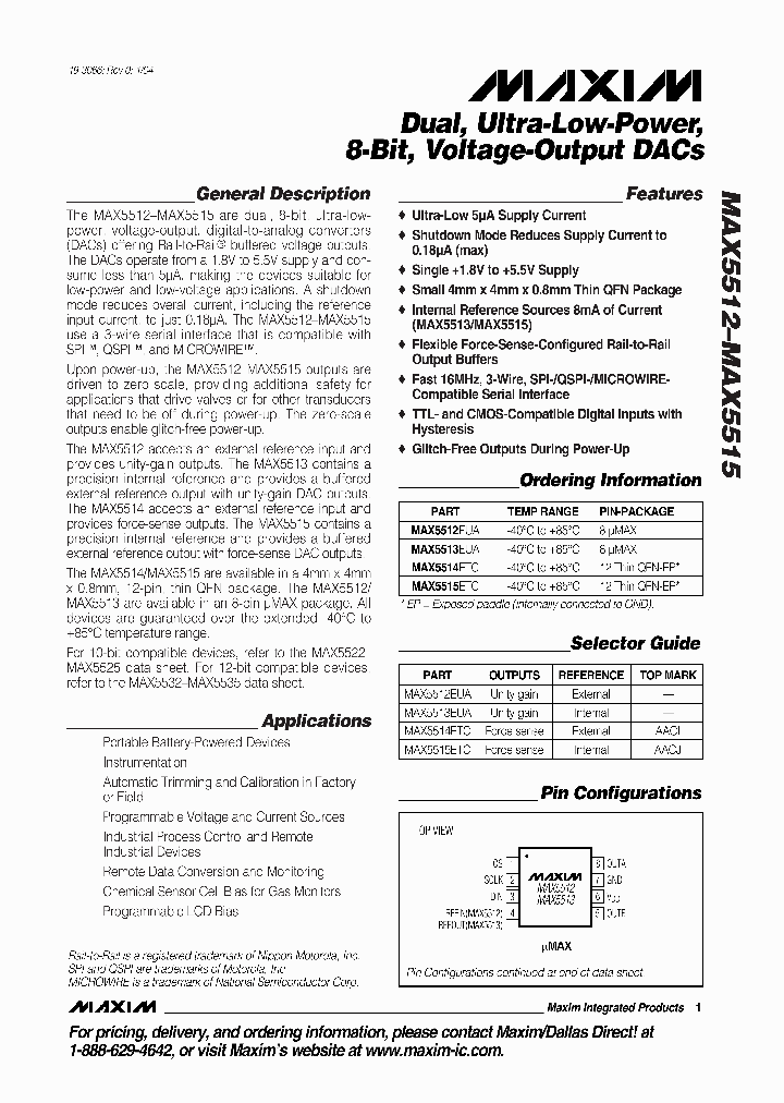 MAX5513EUA_923506.PDF Datasheet