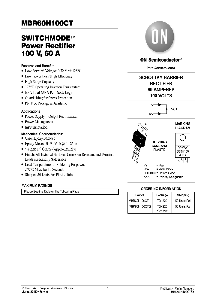 MBR60H100CT_741627.PDF Datasheet