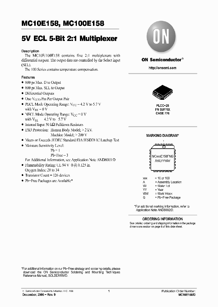 MC100E158FN_648307.PDF Datasheet