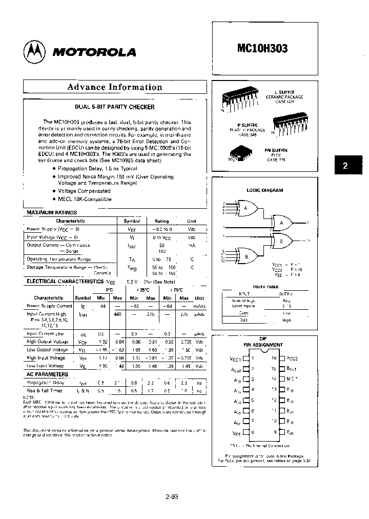 MC10H303_879664.PDF Datasheet