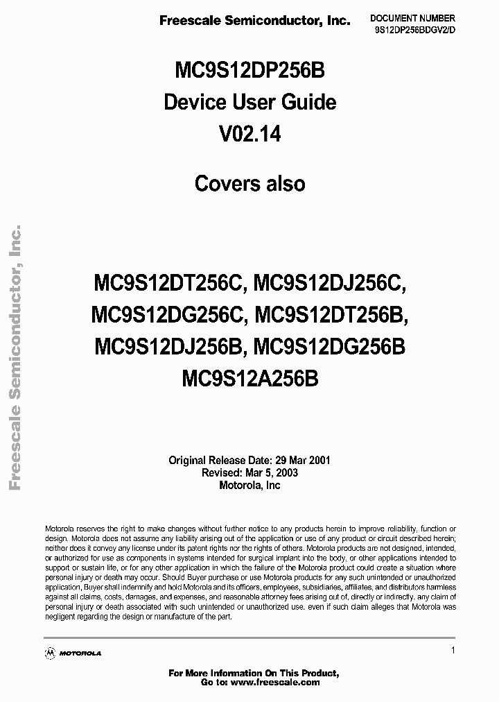 MC9S12DP256BMPV_840441.PDF Datasheet