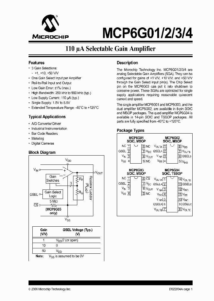 MCP6G01_690176.PDF Datasheet