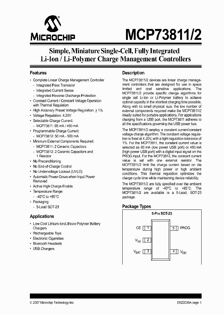 MCP73811_1013930.PDF Datasheet