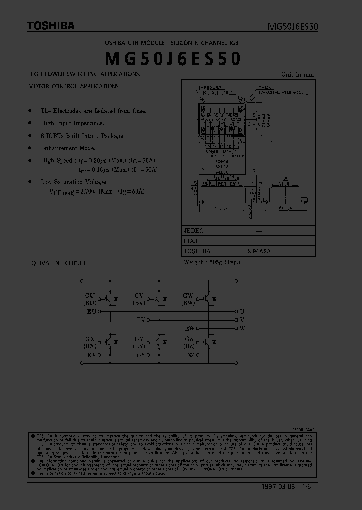 MG50J6ES50_882826.PDF Datasheet