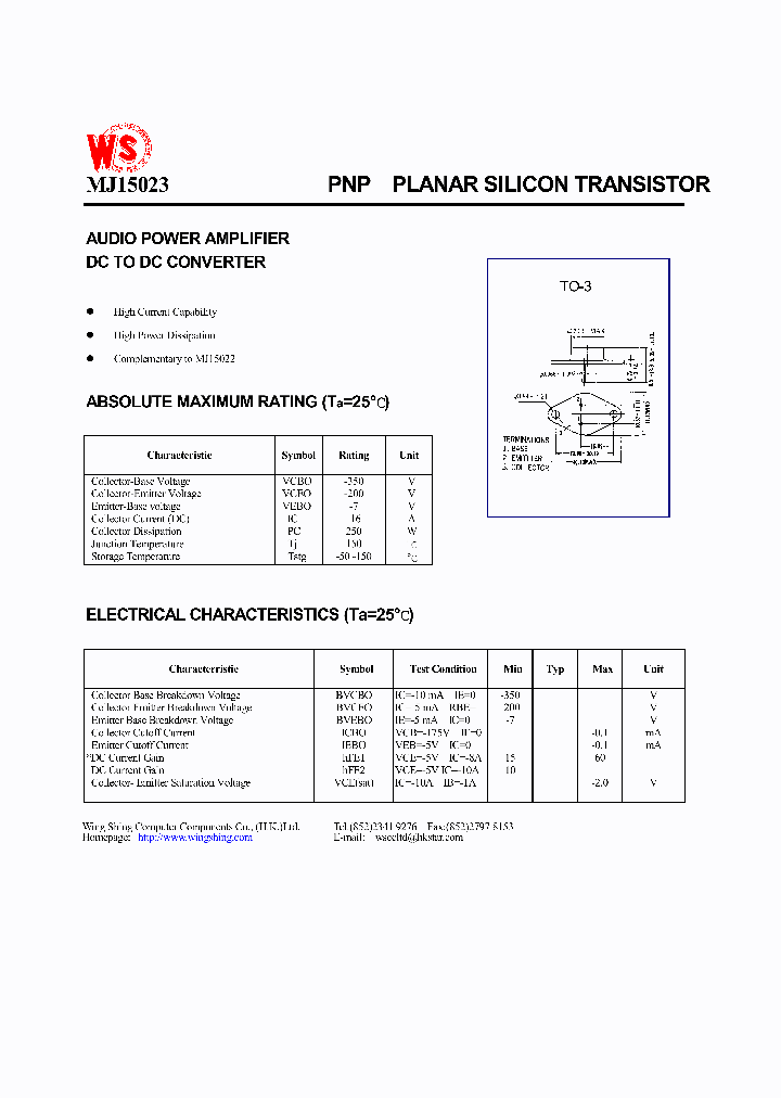 MJ15023_742560.PDF Datasheet