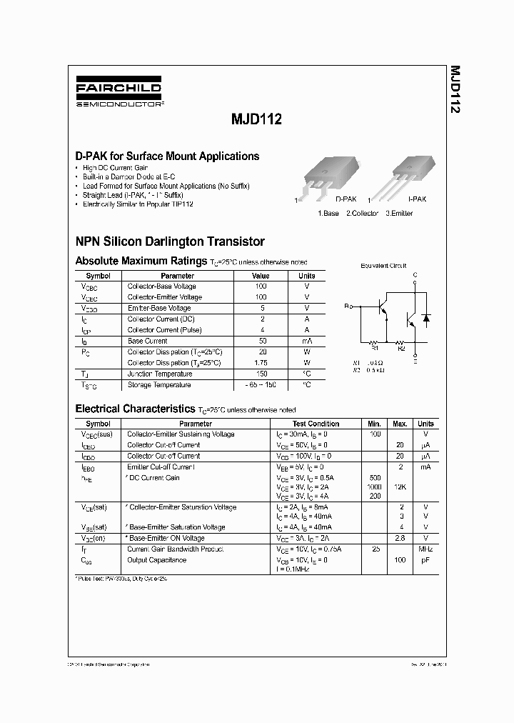 MJD112_708284.PDF Datasheet