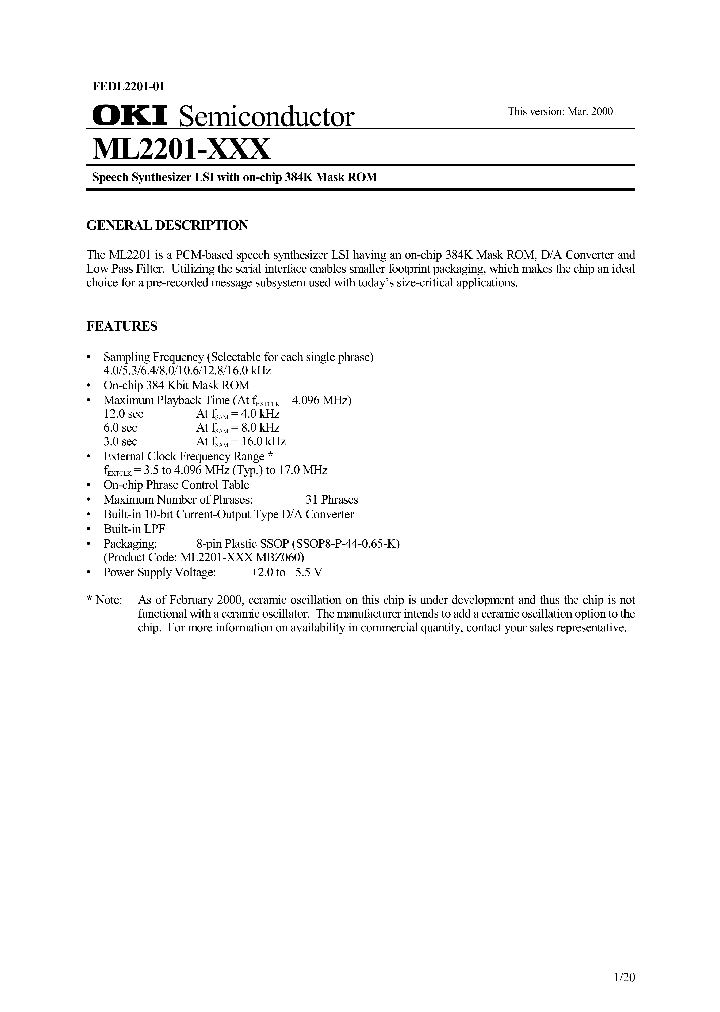 ML2201-XXX_675707.PDF Datasheet