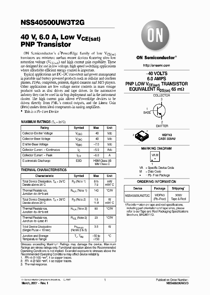 NSS40500UW3T2G07_1020968.PDF Datasheet