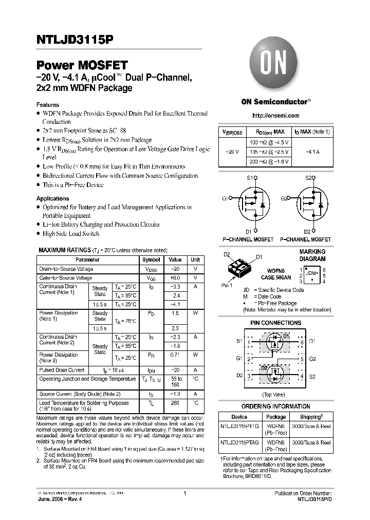 NTLJD3115PTAG_932911.PDF Datasheet