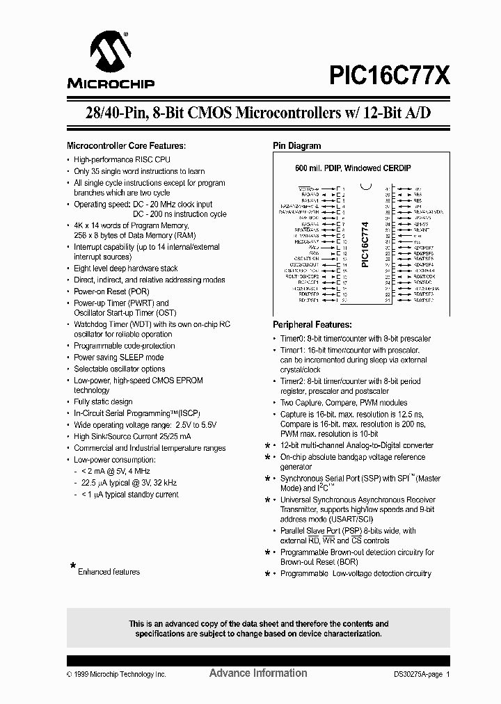 PIC16LC773-04IPT_849164.PDF Datasheet
