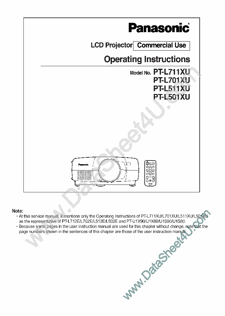 PT-L501XU_1016502.PDF Datasheet