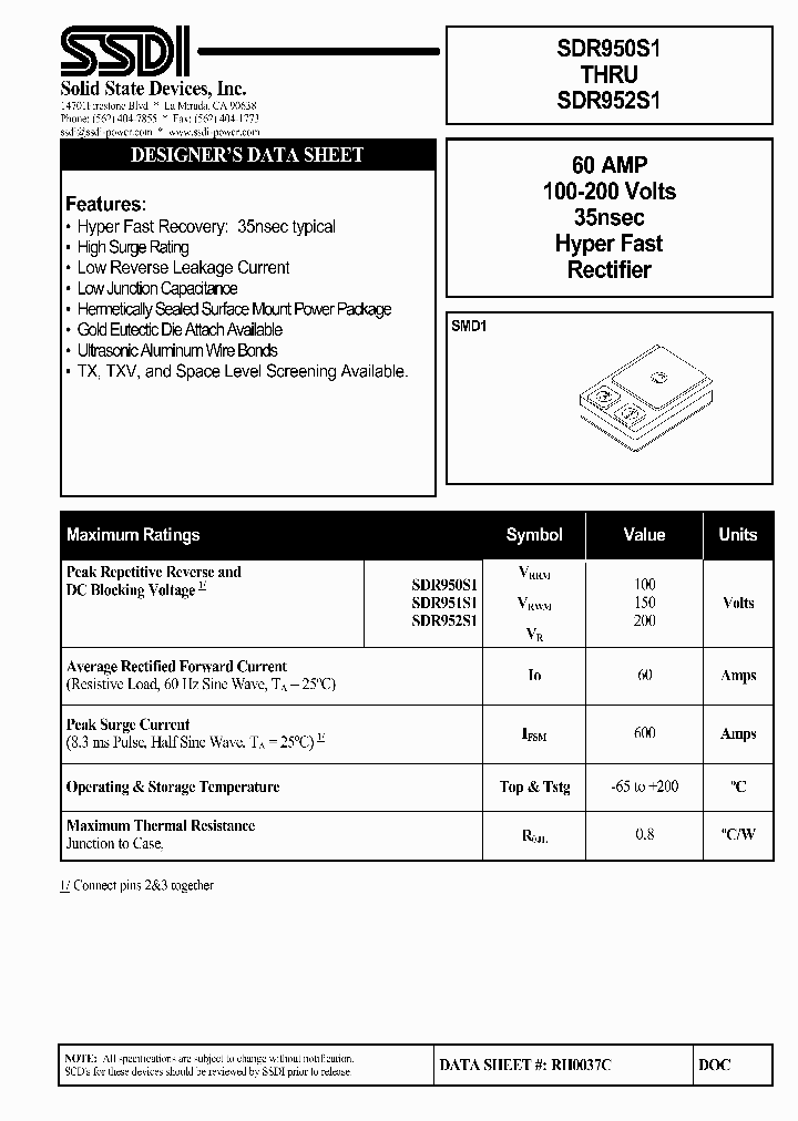 SDR952S1_930895.PDF Datasheet