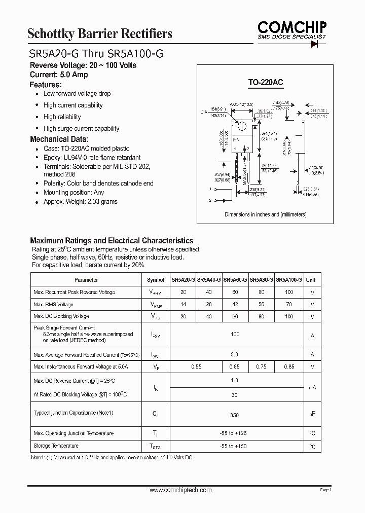 SR5A100-G_935932.PDF Datasheet