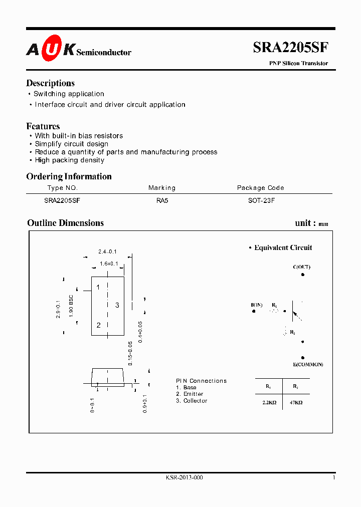 SRA2205SF_1027998.PDF Datasheet