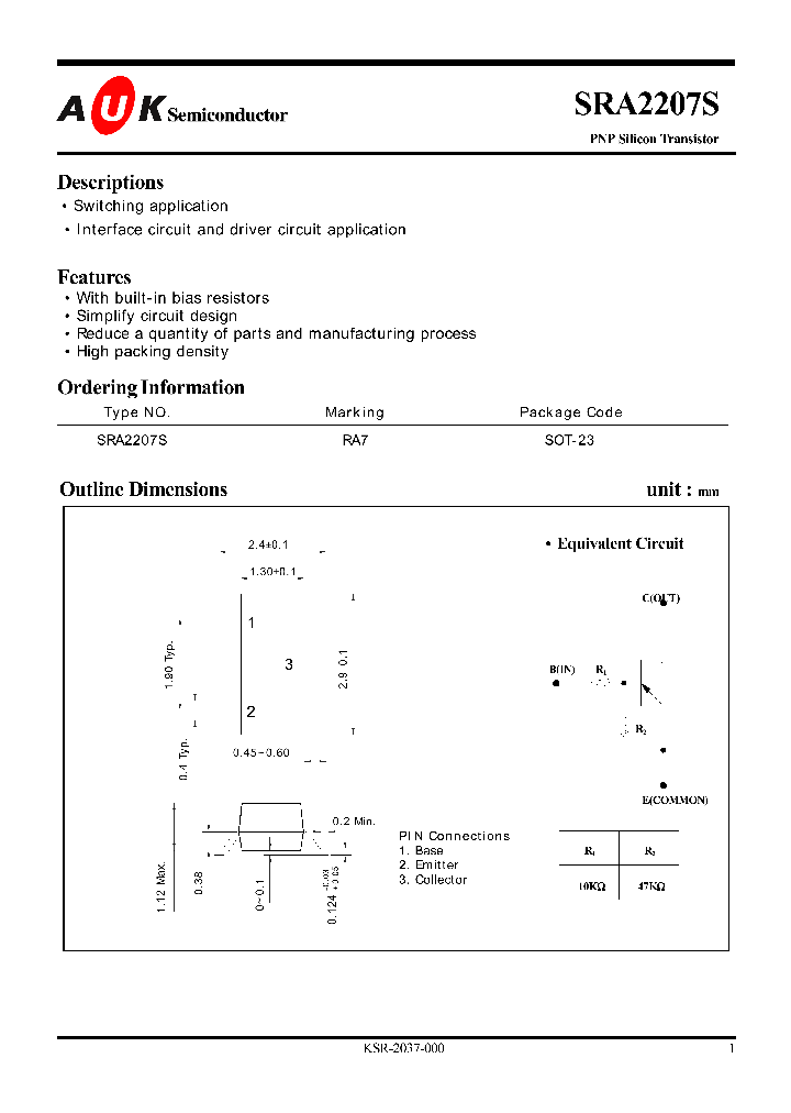 SRA2207S_946234.PDF Datasheet