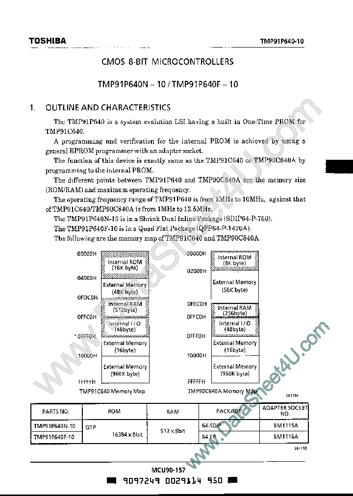 TMP91P640F-10_924032.PDF Datasheet