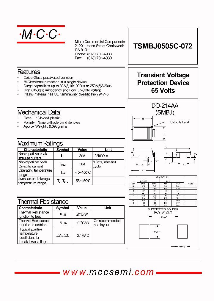 TSMBJ0505C-072_1011582.PDF Datasheet