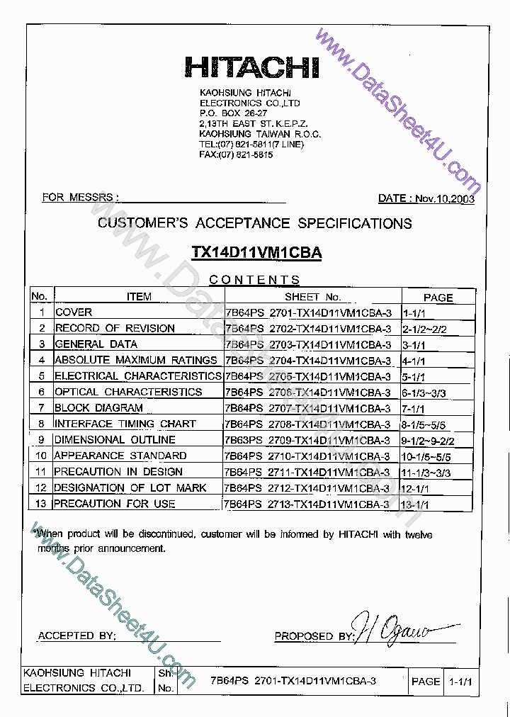 TX14D11VM1CBA_1013279.PDF Datasheet