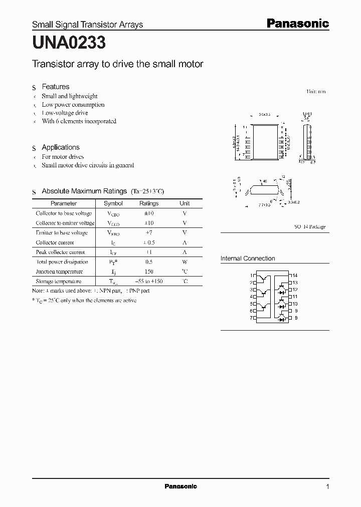 UNA0233_909234.PDF Datasheet