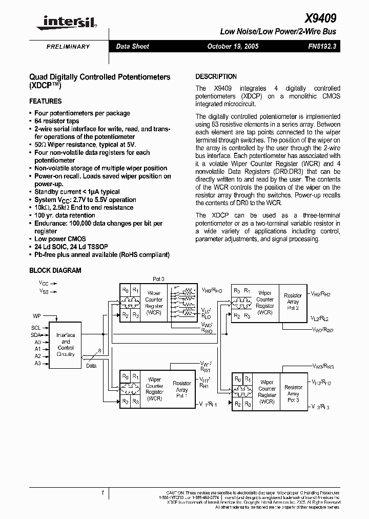 X9409WS24IZ-27_822602.PDF Datasheet