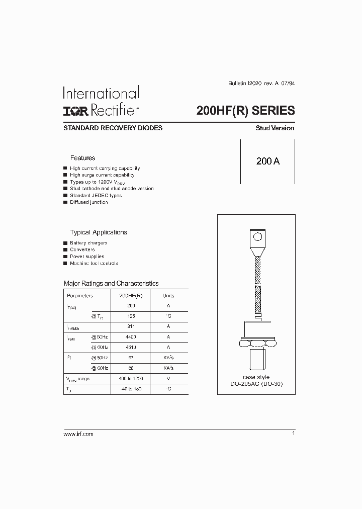 200HFR80PV_1192760.PDF Datasheet