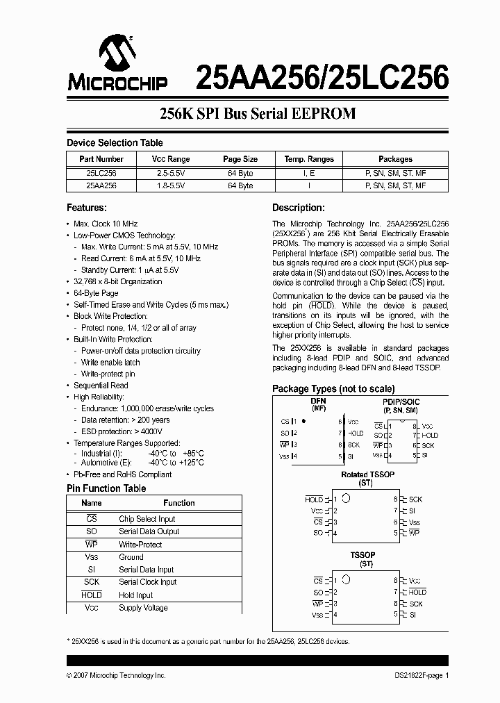 25LC256_1193235.PDF Datasheet