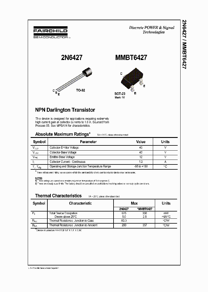 MMBT6427_1169634.PDF Datasheet