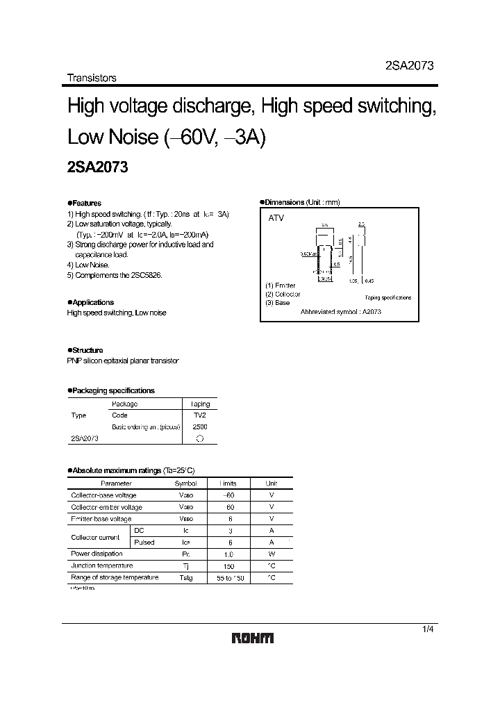 2SA2073_1107752.PDF Datasheet