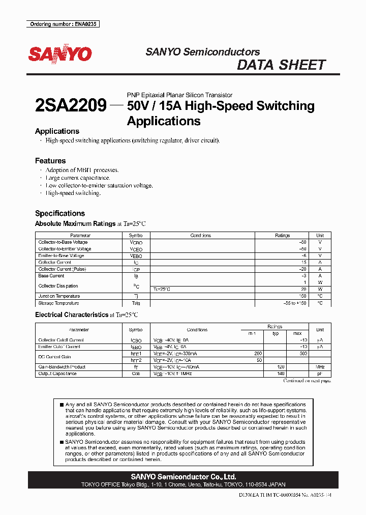 2SA2209_1044004.PDF Datasheet