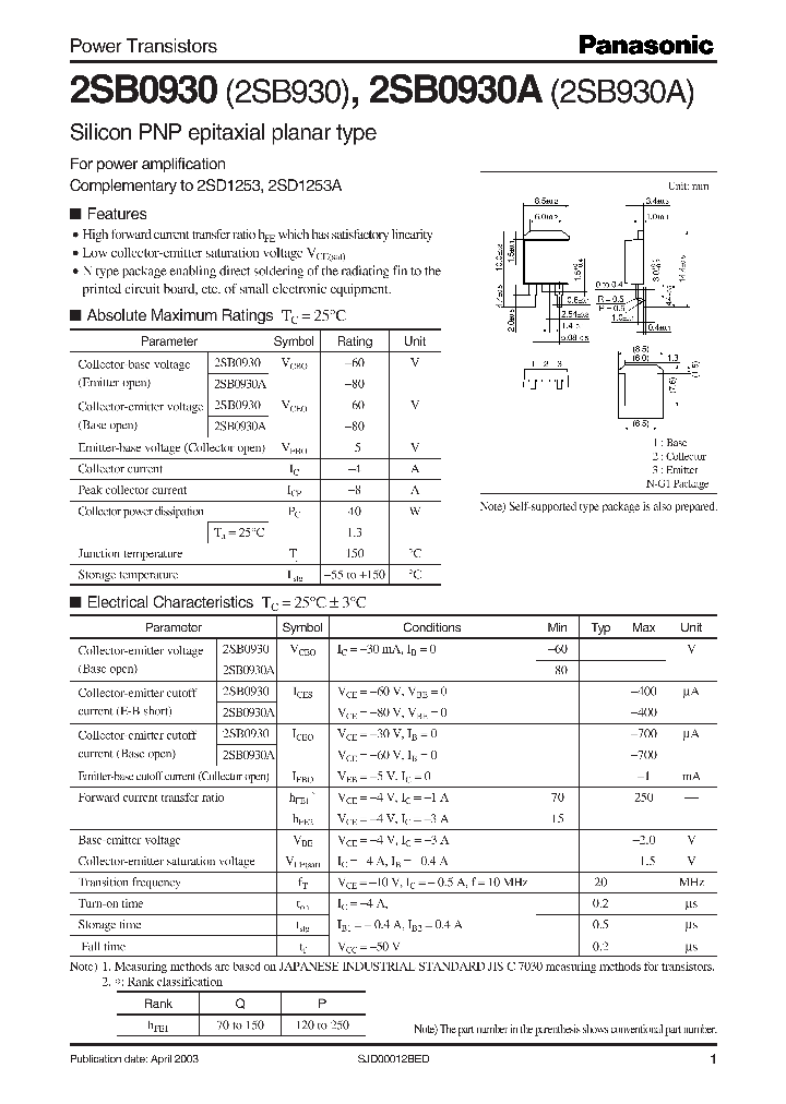 2SB930A_1195303.PDF Datasheet