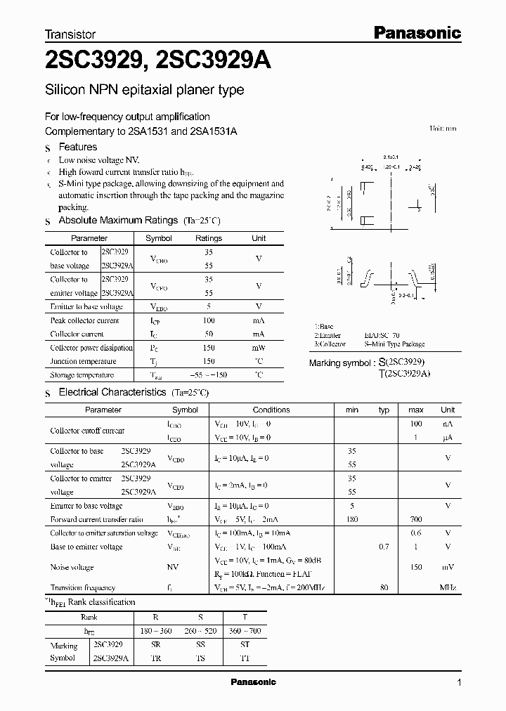 2SC3929_1032679.PDF Datasheet