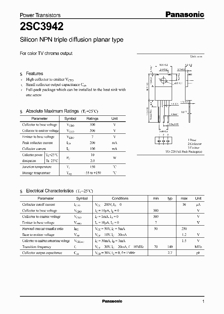 2SC3942_1059622.PDF Datasheet