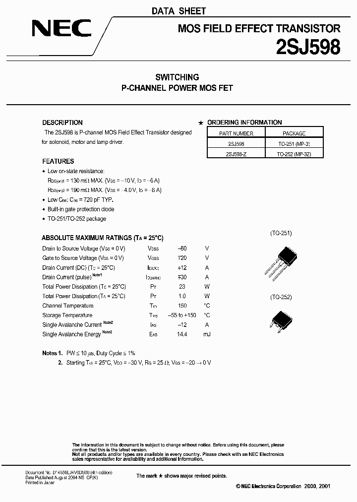 2SJ598-Z_1197682.PDF Datasheet