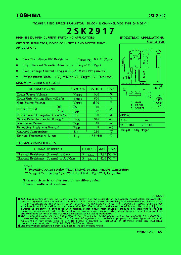 2SK2917_1198428.PDF Datasheet