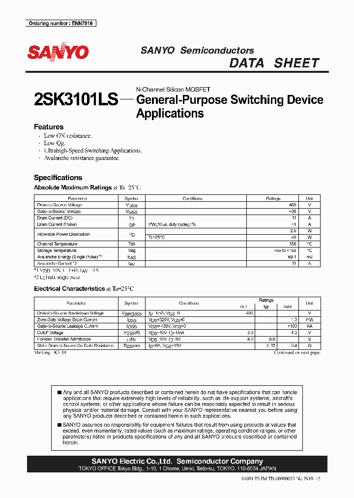 2SK3101_1149334.PDF Datasheet