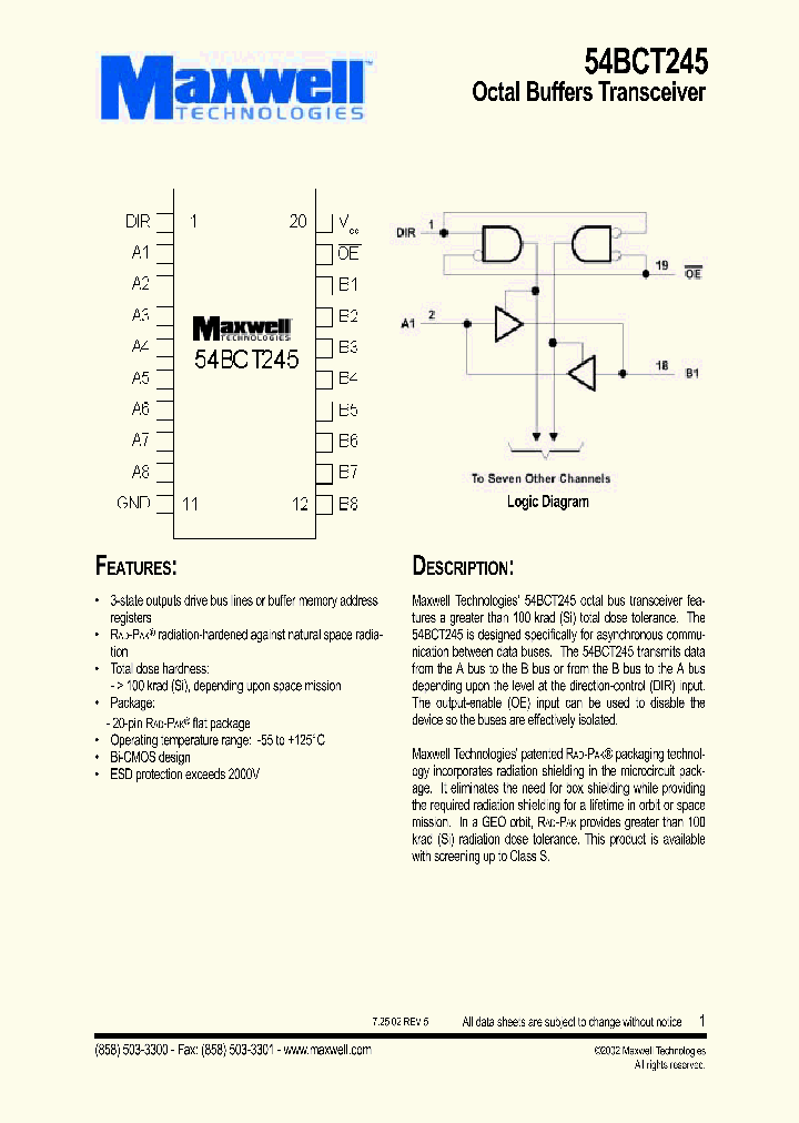 54BCT245RPFS_1200376.PDF Datasheet