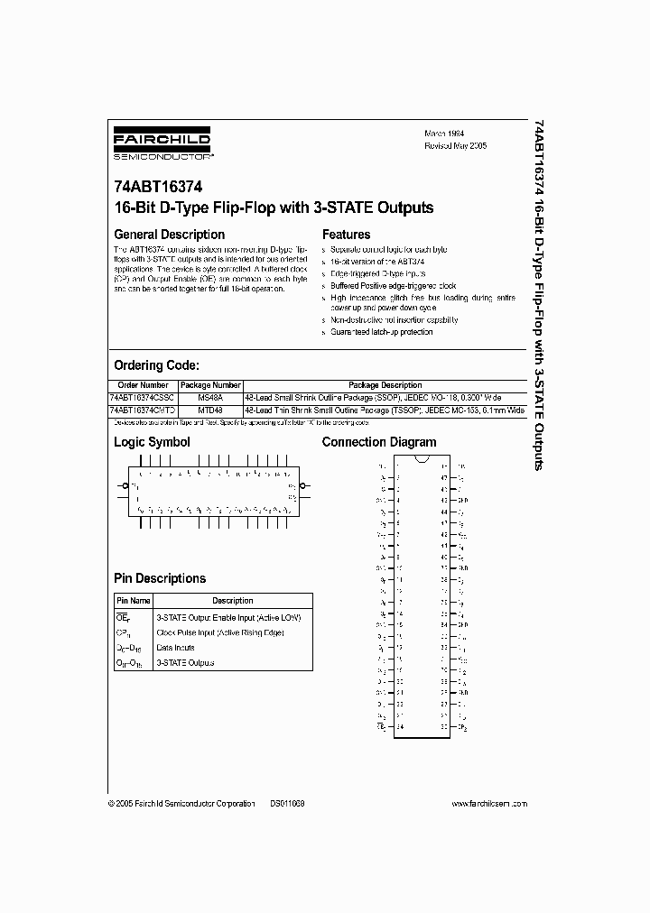 74ABT16374CSSC_1201352.PDF Datasheet
