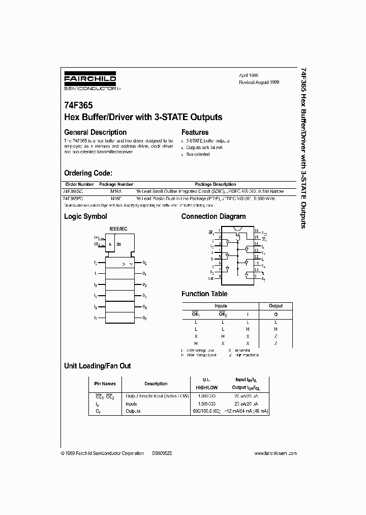 74F365_1012237.PDF Datasheet